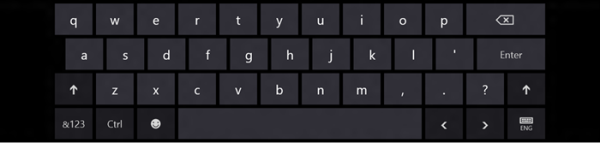 Windows 8 teclado