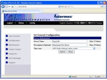 Como configurar a rede das impressoras intermec e zebra