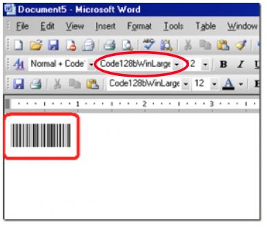Como inserir código de barras em um arquivo word