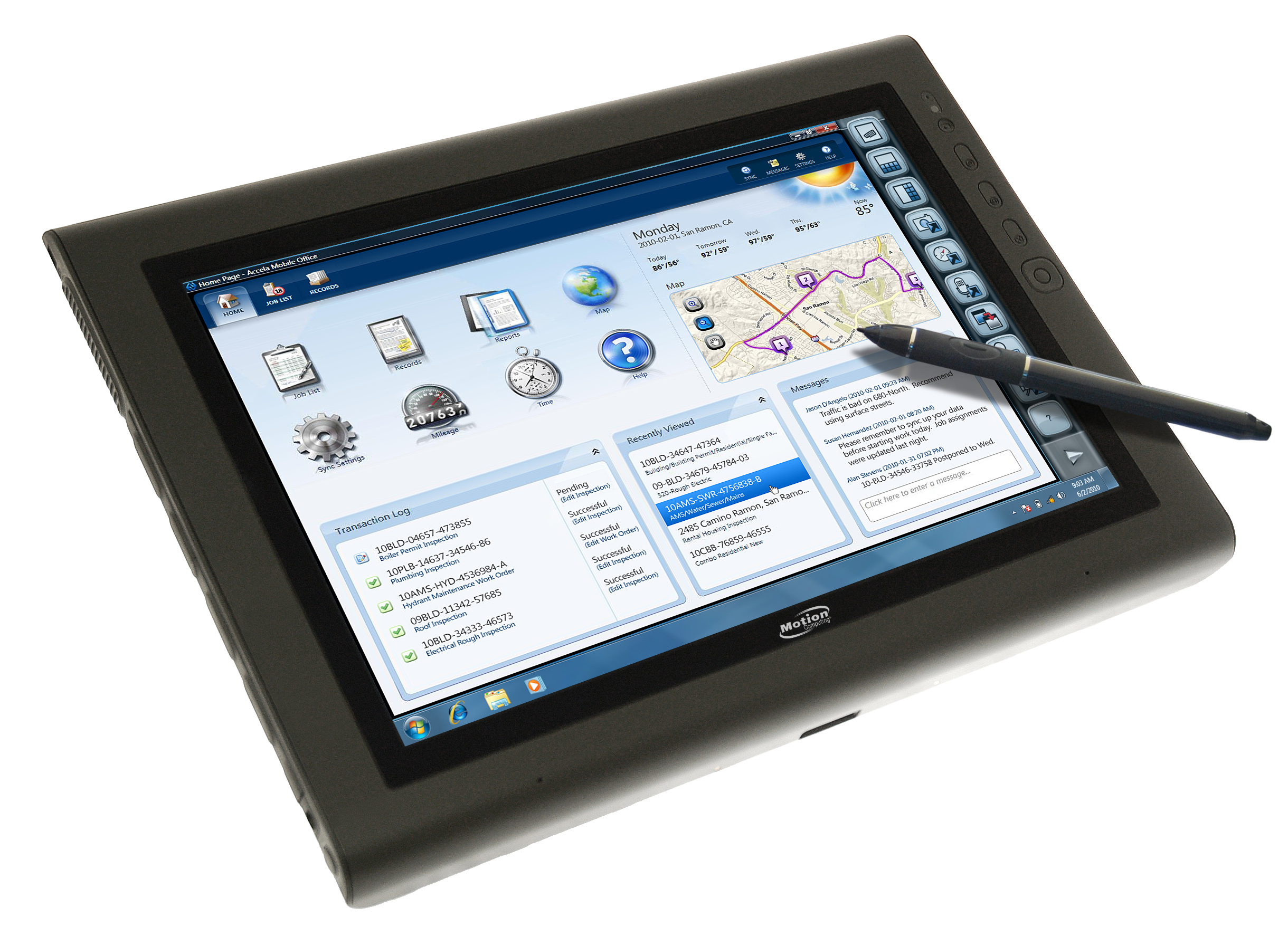 tablet robusto, tablet J3500 motion